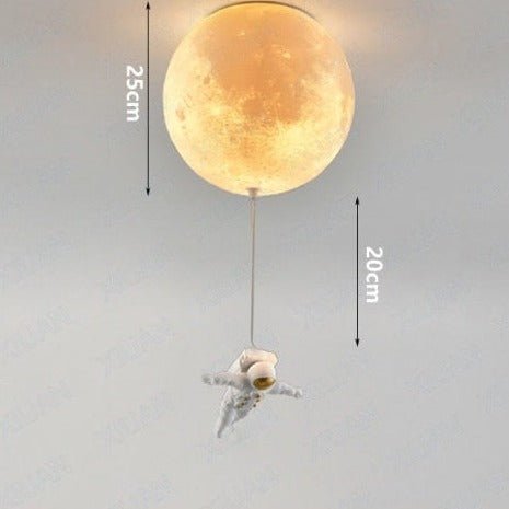 Astronaut Moon Pendant Light  Space Theme Ceiling Lamp - Product detail 12
