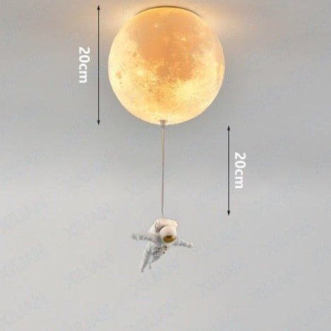 Astronaut Moon Pendant Light  Space Theme Ceiling Lamp - Product detail 11