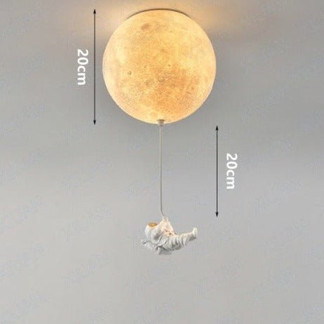 Astronaut Moon Pendant Light  Space Theme Ceiling Lamp - Product detail 14