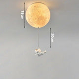 Astronaut Moon Pendant Light  Space Theme Ceiling Lamp - Product detail 13