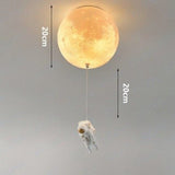 Astronaut Moon Pendant Light  Space Theme Ceiling Lamp - Product detail 17