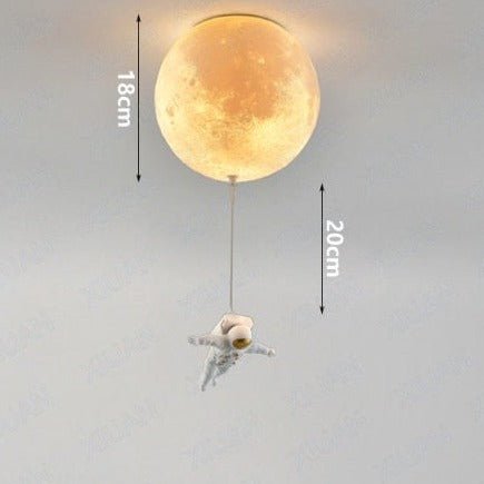 Astronaut Moon Pendant Light  Space Theme Ceiling Lamp - Product detail 10