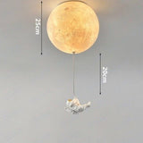 Astronaut Moon Pendant Light  Space Theme Ceiling Lamp - Product detail 15