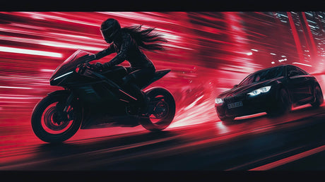Racing wallpaper design file showing detailed motorcycle and car pattern