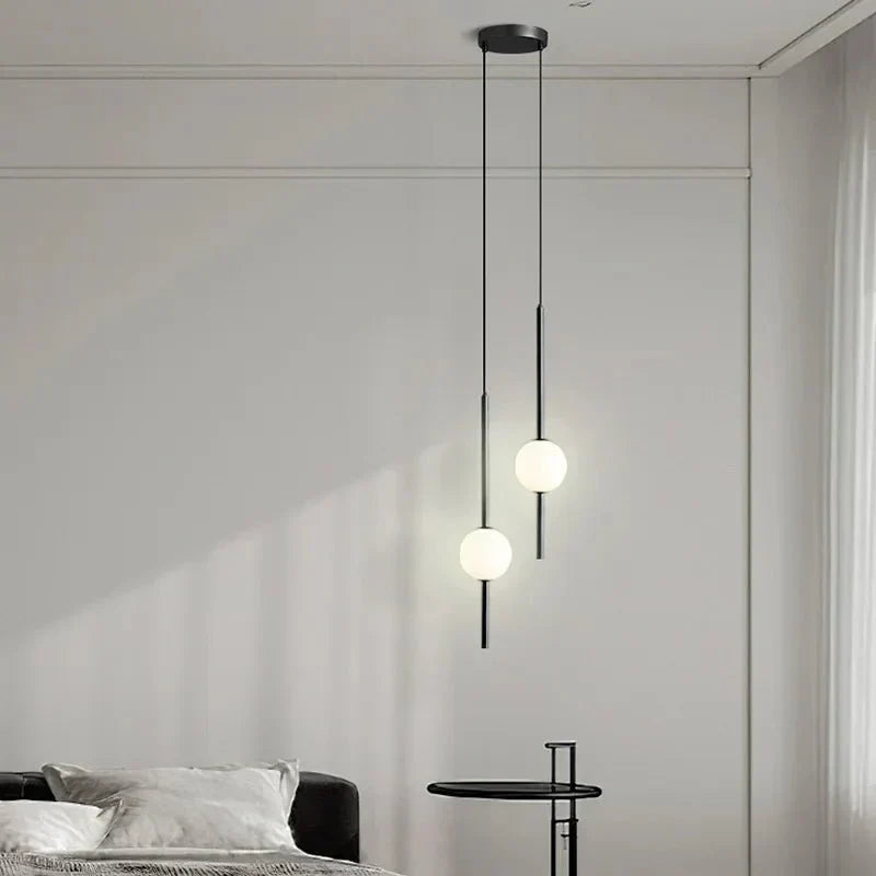 Modern Pendant Light  Minimalist Globe Design - Detailed view