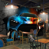 Automotive wallpaper bringing energy to modern office space