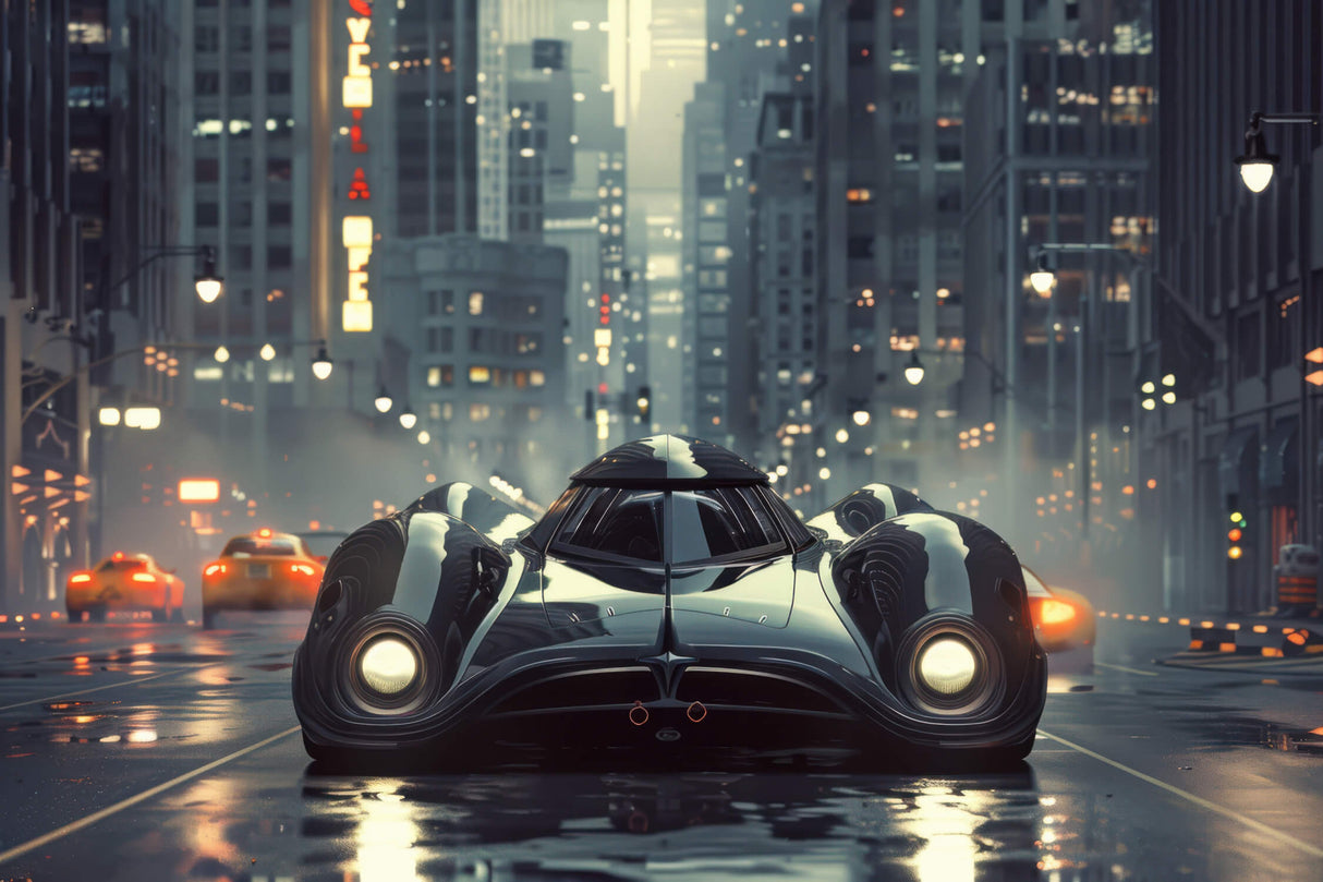 Sports car watercolor design file showing vibrant colors and dynamic motion effects