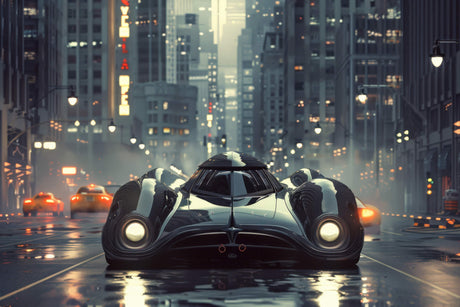 Sports car watercolor design file showing vibrant colors and dynamic motion effects
