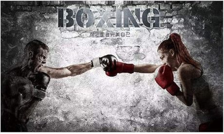 Boxing match design file showing detailed black and white contrast pattern