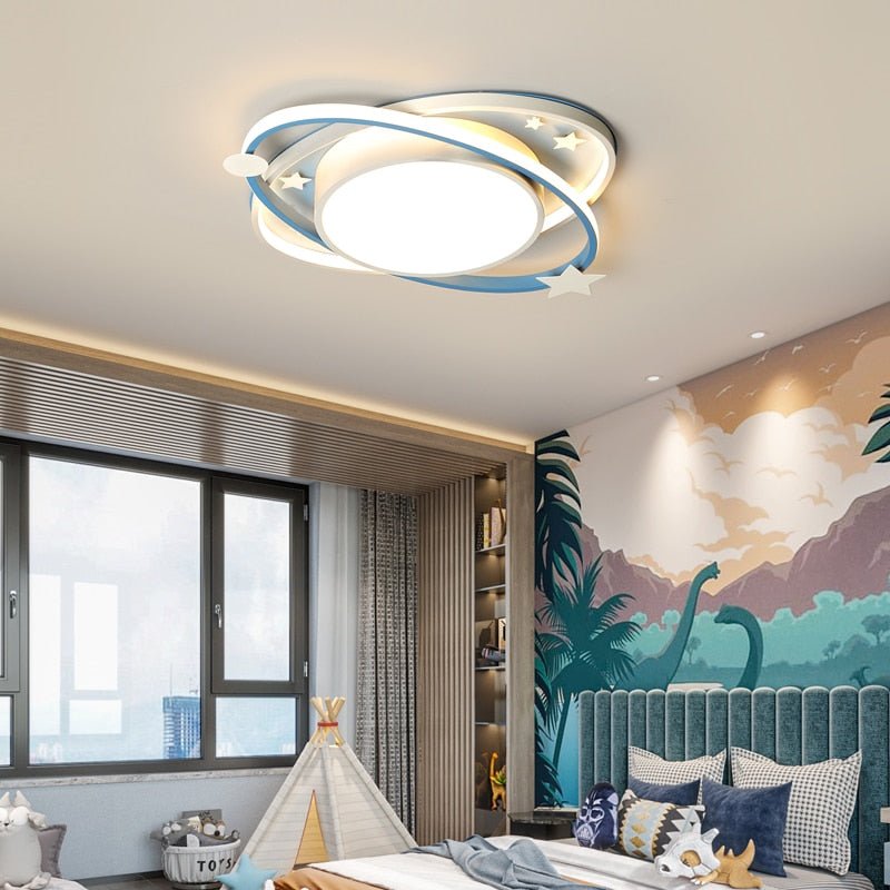 Star Ceiling Light  Orbital Design With LED Illumination - Detailed view