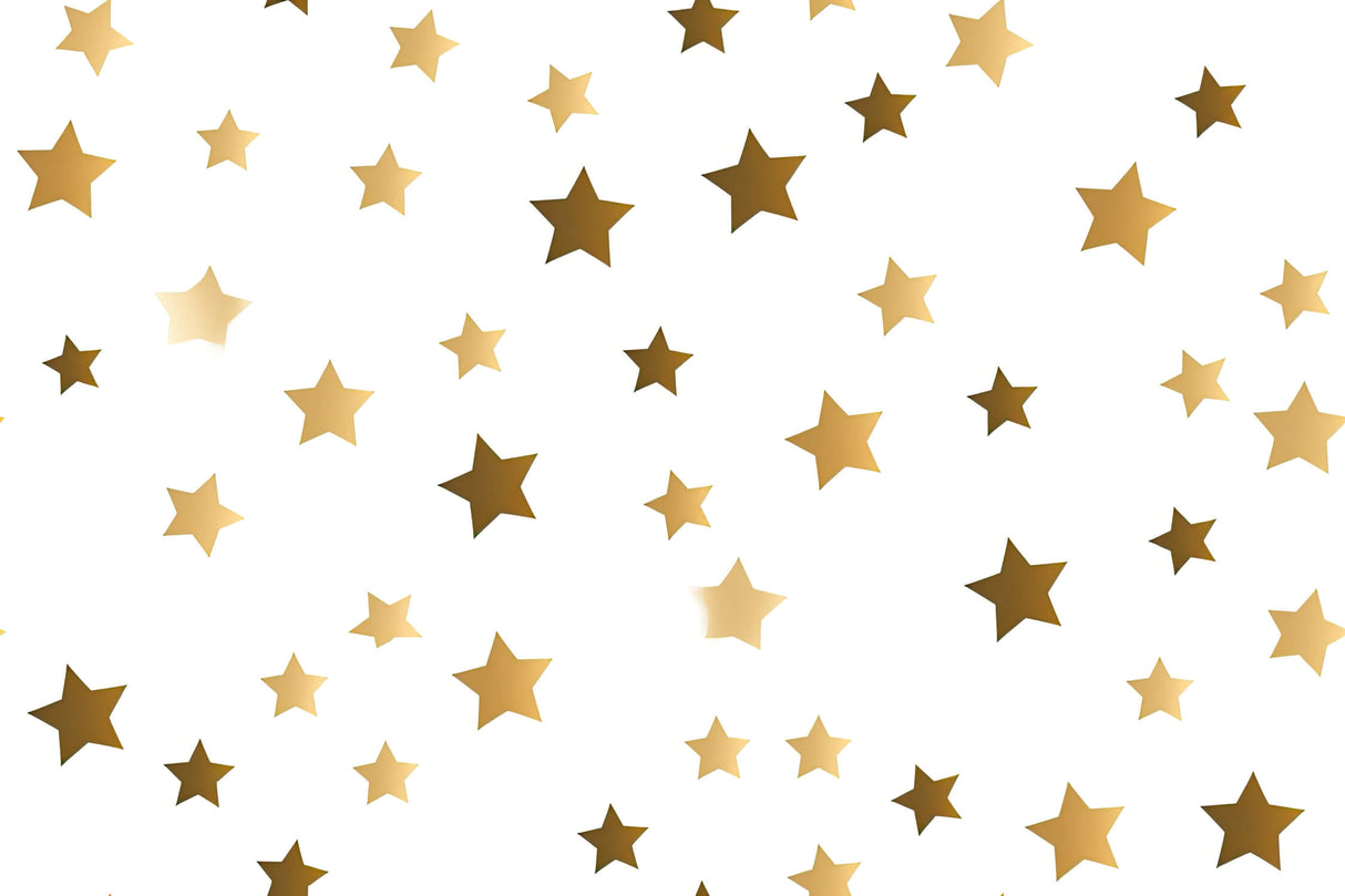 Design file showing detailed golden star pattern on white background