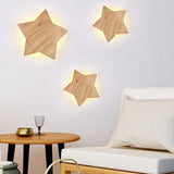 Star Wall Light  Natural Wood LED Design - Product example