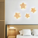Star Wall Light  Natural Wood LED Design - Product detail 4