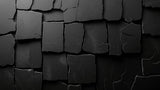 Black 3D stone wall pattern design file showing detailed texture and shadows
