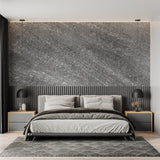Stone effect wall mural showcased in modern office space with sleek furniture
