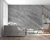 Metallic stone wallpaper adding texture to luxury hotel lobby wall