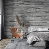 Slate wall mural application showing scale in hotel lobby setting