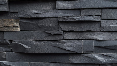 Stone wall mural design file showing detailed slate texture and natural shadows
