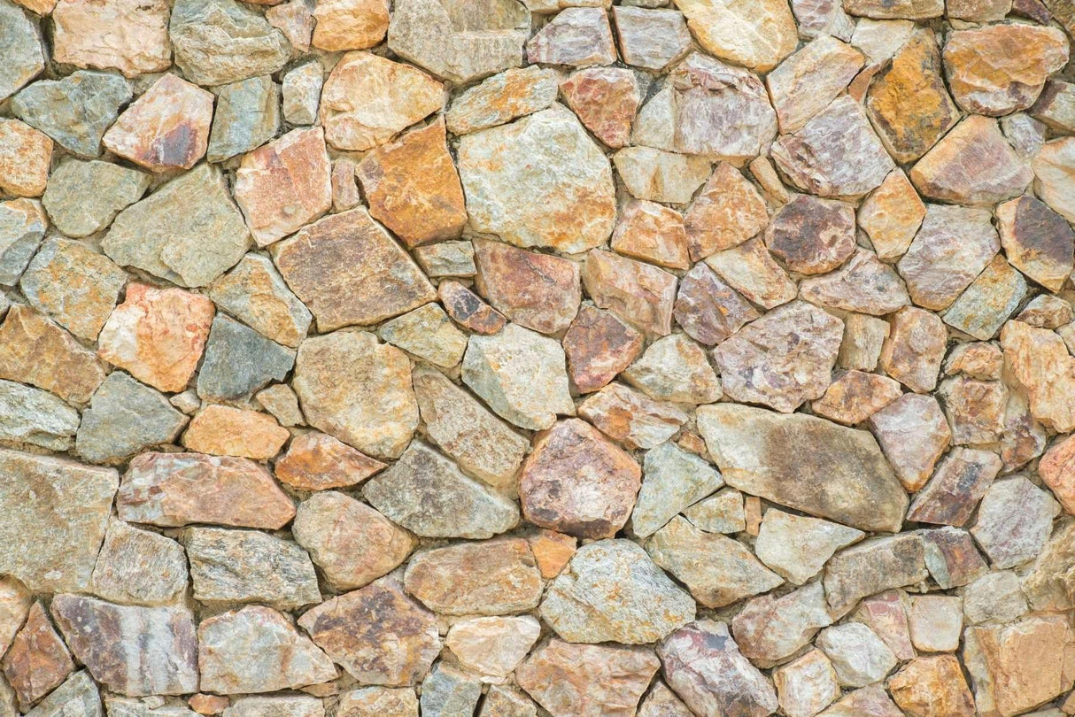 Natural stone wall pattern design file showing detailed rock texture and authentic color variations