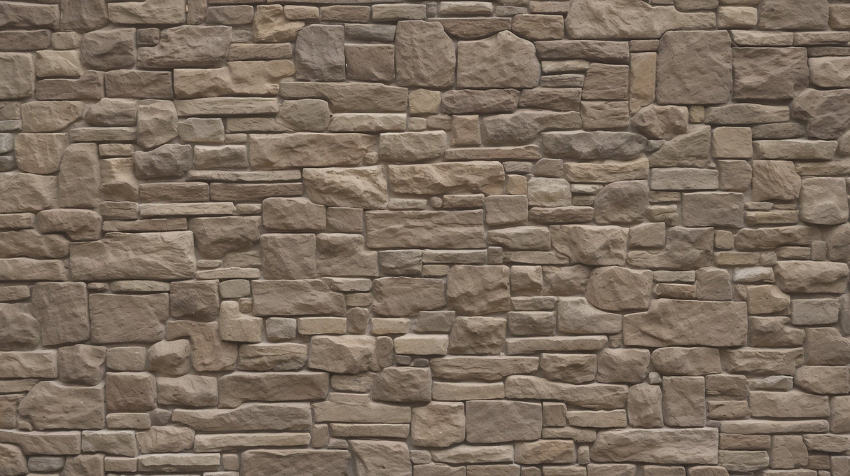 Brown stone wall pattern design file showing detailed natural rock texture and shadows