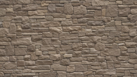 Brown stone wall pattern design file showing detailed natural rock texture and shadows