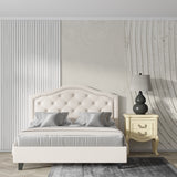 Modern striped wallpaper in minimalist living room with natural light showing textured pattern