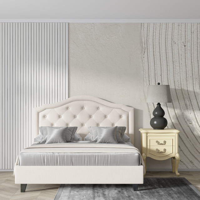 Modern striped wallpaper in minimalist living room with natural light showing textured pattern