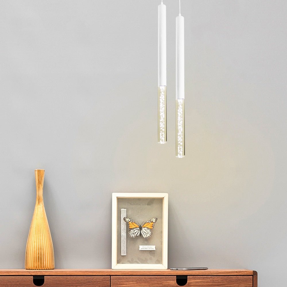 Modern LED Pendant Light  Crystal Aluminum Tube Design - Product detail 6