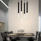 Modern LED Pendant Light  Crystal Aluminum Tube Design - Product detail 4