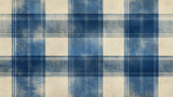 Design file showing detailed blue and beige tartan pattern