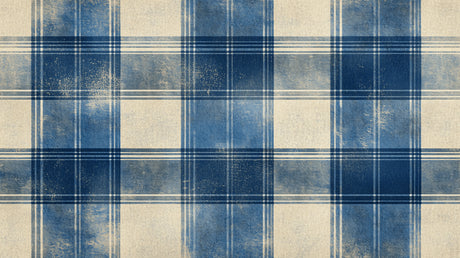 Design file showing detailed blue and beige tartan pattern