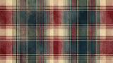 Design file showing detailed vintage Scottish tartan pattern in rich heritage colors