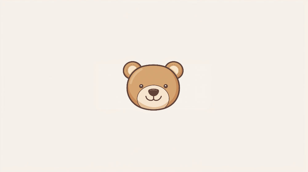 Teddy bear wallpaper design file showing the sweet bear pattern with gentle honey tones