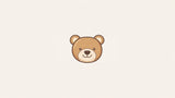 Teddy bear wallpaper design file showing the sweet bear pattern with gentle honey tones