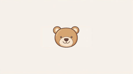 Teddy bear wallpaper design file showing the sweet bear pattern with gentle honey tones