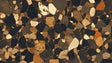Terrazzo Mural Wallpaper  Black and Gold Geometric Pattern - Detailed wallpaper pattern view