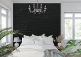 Black textured wave mural in office space creating professional atmosphere