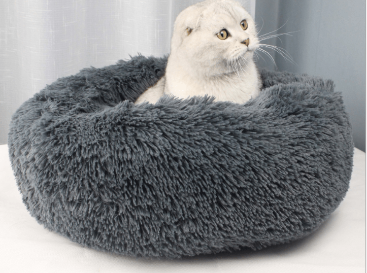 Plush Pet Bed  Rainbow Gradient Donut Design - Product detail 9