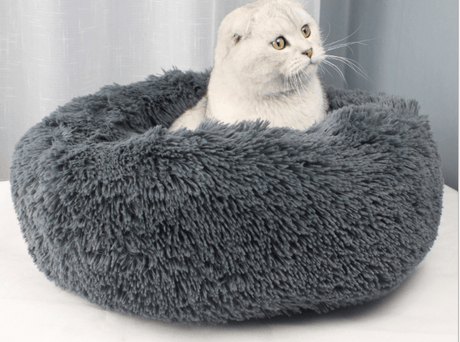 Plush Pet Bed  Rainbow Gradient Donut Design - Product detail 9