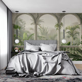 Dramatic 3D Tiger Wallpaper bringing life to teen bedroom with gaming setup