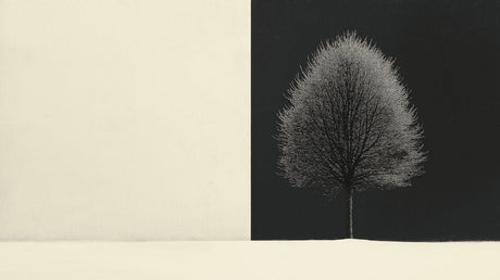 Black and beige tree silhouette design file showing intricate branch pattern