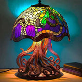 Stained Glass Table Lamp  Mushroom Floral Art Design - Product detail 8