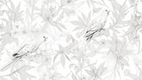 Elegant tropical birds and floral sketch design file showing intricate pattern details