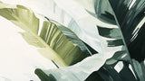 Banana leaf wallpaper design file showing detailed green gradient pattern on white background