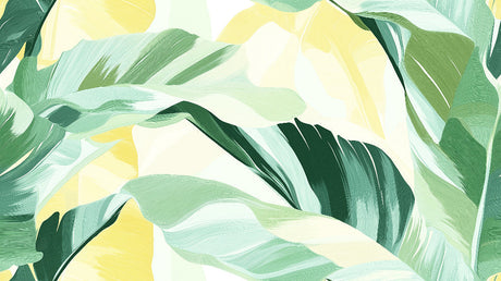 Banana leaf watercolor design file showing detailed botanical pattern and rich green tones