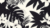 Black and White Monstera Leaf Wallpaper design file showing detailed botanical pattern and clean lines