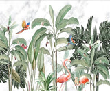 Tropical birds and banana leaves design file showing intricate pattern details