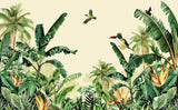 Tropical birds and banana leaves design file showing intricate pattern details