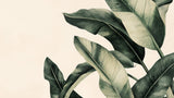 Large banana leaves design file showing intricate botanical pattern and rich green tones