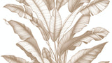 Beige banana leaves design file showing detailed botanical pattern and texture